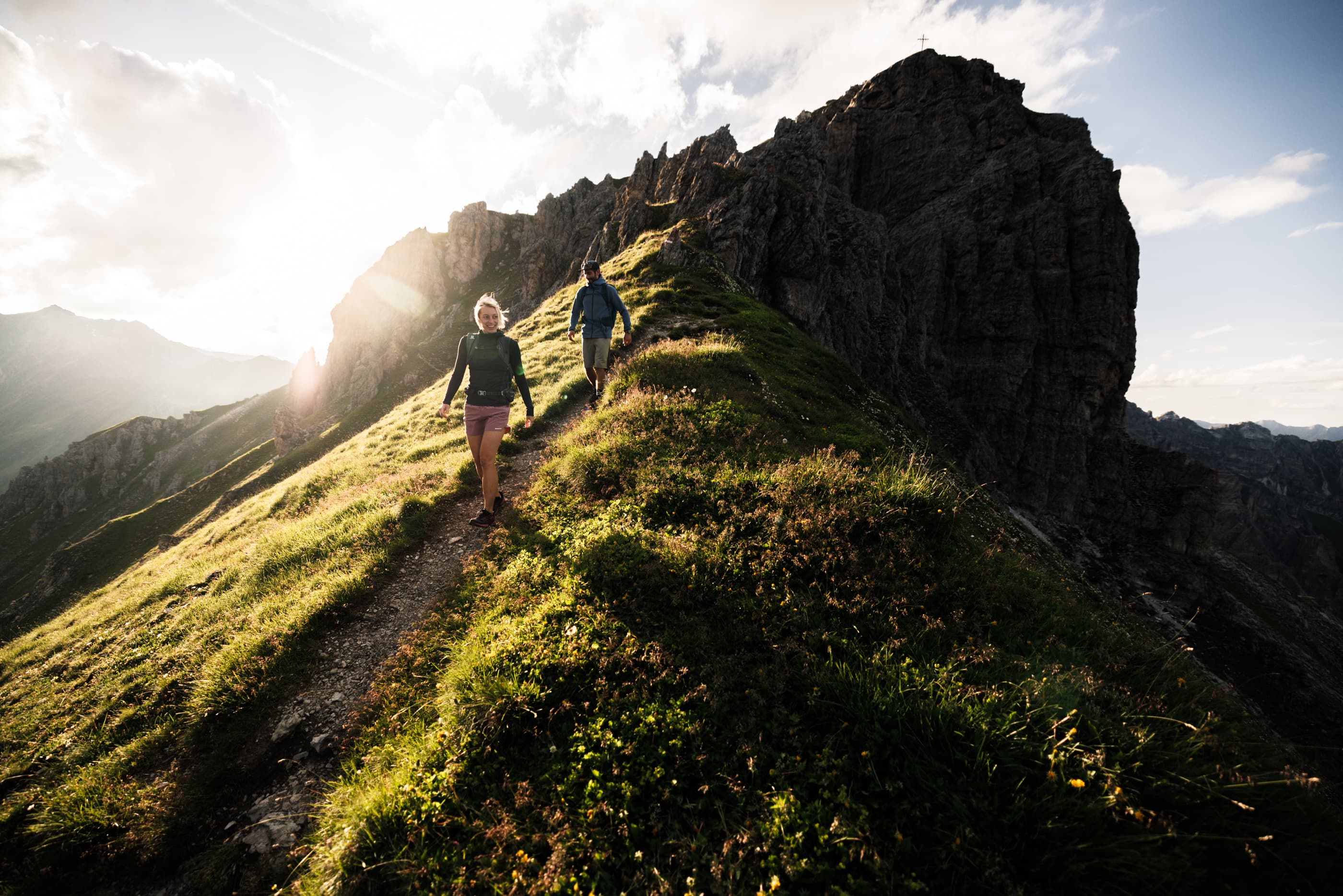 Wanderung entlang eines Gratkamms im Stubaital